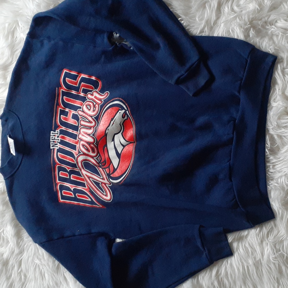 Vtg Y2K Retro Denver Broncos Sweatshirt Men's Size Medium from Logo Athl…